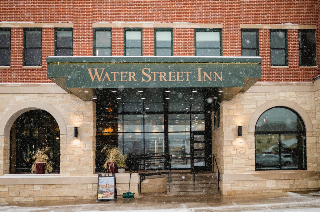 Things to do in Stillwater, the outside of the Water Street Inn, a lovely boutique hotel in Stillwater 