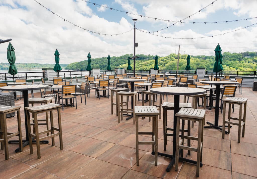 Things to do in Stillwater, a photo of one of the best outdoor patios in Downtown Stillwater